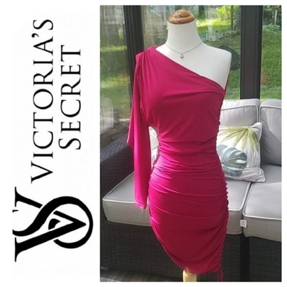 Victoria Secret‎ red mini dress one shoulder Size XS